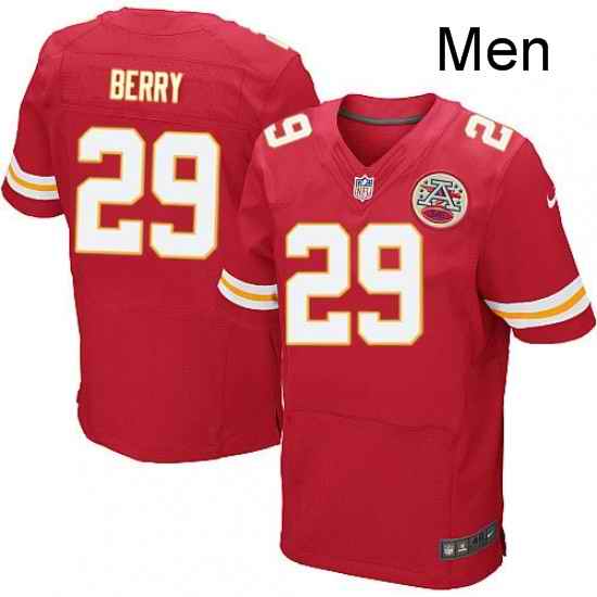 Men Nike Kansas City Chiefs 29 Eric Berry Red Team Color Vapor Untouchable Elite Player NFL Jersey